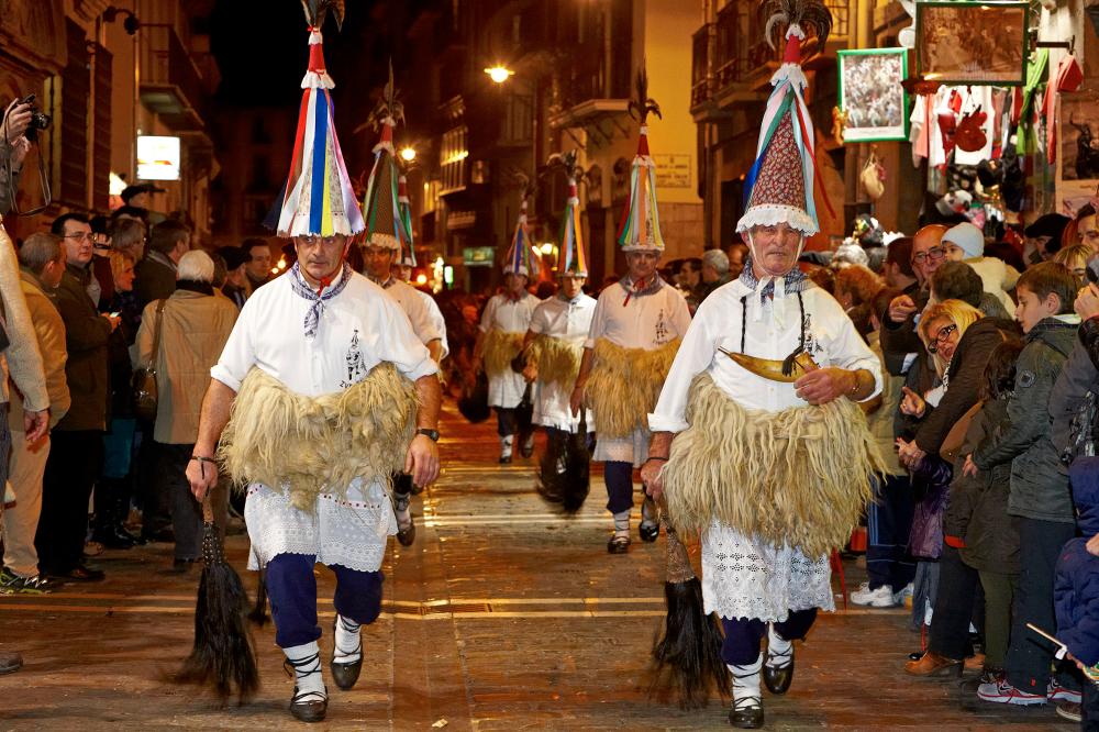 Joaldunak en el Olentzero de Pamplona